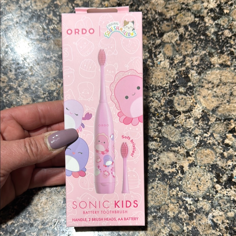 Pink Sonic Kids Battery Toothbrush